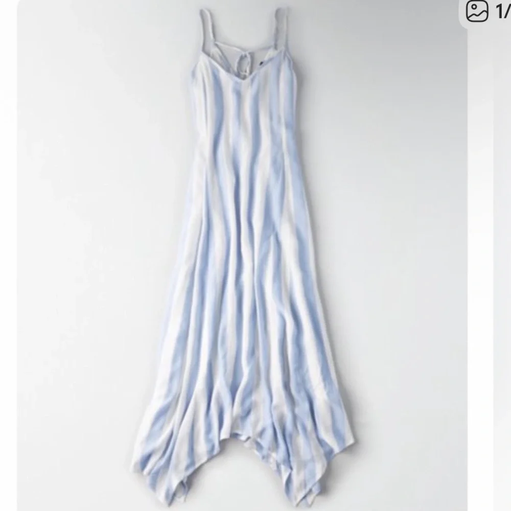 Blue and white striped dress from AE (size M) - Picture 1 of 7